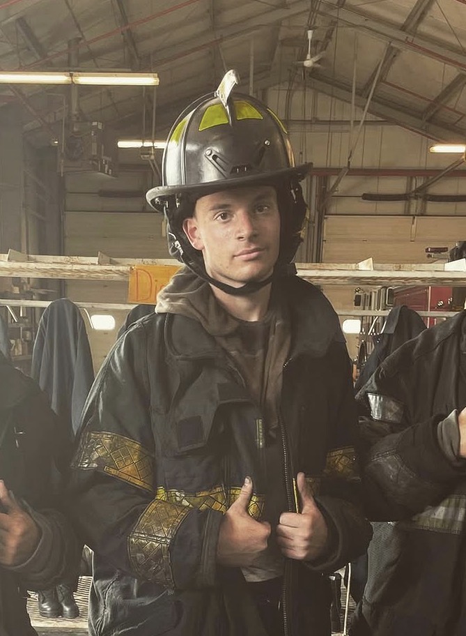 John C. Di Bella III in firefighter turnout gear