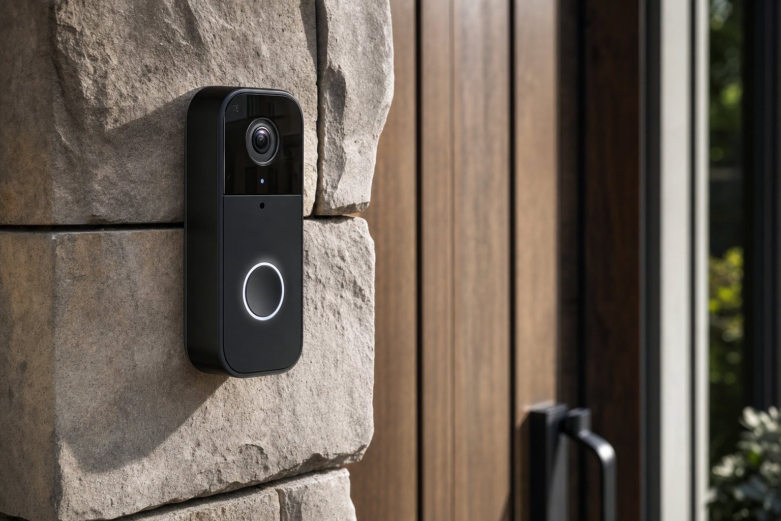 Premium smart doorbell installed by PSI